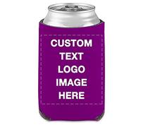 Personalised Can Cooler Sleeves Custom Beer Soda Drink Holders with Logo Photo Text Customised Gift for Christmas Wedding Party