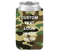 Personalised Can Cooler Sleeves Custom Beer Soda Drink Holders with Logo Photo Text Customised Gift for Christmas Wedding Party