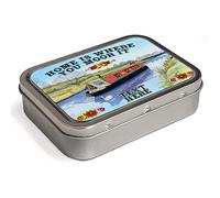 Personalised Canal Barge 2oz Tobacco Tin Narrow Boat | Baccy Storage | Pill Box | Cigarette Rolling Stash Can KC06