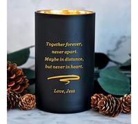 Personalised Candles Cedarwood Cinnamon Sandalwood Candle Natural Coconut Wax Candle for Birthday Christmas Anniversary Present Gift for Her Him up to 40 Hours Burn Time (Any Text)
