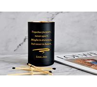 Personalised Candles Orange Blossom Jasmine Amber Candle Natural Coconut Wax Candle for Birthday Christmas Anniversary Present Gift for Her Him up to 40 Hours Burn Time (Any Text)