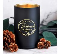 Personalised Candles Orange Blossom Jasmine Amber Scented Candle Natural Coconut Wax Candle for Her Girl Woman Wife Girlfriend Gift for Valentines Day 40 Hours Burn Time (Design 5)