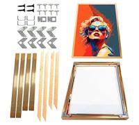 Personalised Canvas Photo With Gold Metal Frame 12x16 inch(30x40cm),DIY Floating Frame with 0.5in Deep,Personalised Photos Canvas Frame for Canvas Prints Oil Paintings,Wall Art,Poster,Home Decor