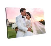 Personalised Canvas Photos,Customised Photo Printing with DIY Frame,Custom Poster Canvas Personalised Photo for Birthday Gifts,Graduation Gift,Holiday Memory,Home Decor 50x70cm(20x28in)