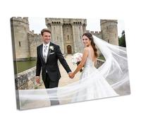 Personalised Canvas Photos,Customised Photo Printing with DIY Frame,Custom Poster Canvas Personalised Photo for Family,Pet,Birthday Gift,Valentine's Day Gift,Wedding,Home Decor 50x70cm(20x28in)
