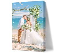 Personalised Canvas Photos Framed 5x7in(13x18cm),with Self-Assembly Frame,Custom Canvas Prints with Your Photos,Custom Poster Canvas Personalised Photo for Family,Pet,Birthday Gift,Mother Day Gift