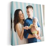 Personalised Canvas Print - Customised Photo Gift - Beautiful Photo Canvas Personalised with Size Options, Thick Frame & Free Wall Hanging Kit | L2BP (Square)