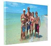 PERSONALISED CANVAS PRINT WATER RESISTANCE INK USE - 4 SIZES A4-A3-A2-A1-WITH YOUR PHOTO/PICTURE (A2 (16"X22"))