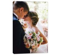 Personalised Canvas Prints Poster Customised Framed Photos Family Pictures Wall Art Decor Custom Digitally Printed Photo to Canvas Ideal Home Decor (60L x 40W cm)