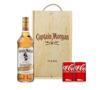 Personalised Captain Morgans Spiced Rum Gift Set with Spirit Glass - Rum Gifts for Men, Alcohol Drinks for Her, Christmas, Birthday's, Father's Day, Mother's Day