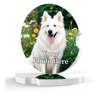 Personalised Car Coasters, Bulk Custom Ceramic Coasters 6.5cm Car Cup Holder Coasters for New Car Women Men Birthday Party Wedding