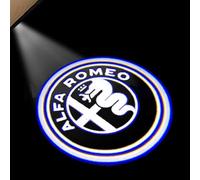 Personalised Car Door Light Projector for Alfa Romeo Mito Stelvio Giulia Giulietta, Car Welcome Entry Lights Projection Custom,A 2