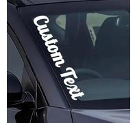 Personalised Car Sticker - Custom Text Vinyl Decal for Vehicle Windows or Bumpers - Die Cut Waterproof & UV Resistant