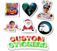 Personalised Car Stickers,Custom Stickers - Add Your Photo Text Logo,Make Your Own Stickers,Suitable for Cars, Mobile Phones, Cups, Mailboxes and Other Decorations Custom Stickers