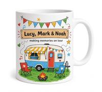 Personalised Caravan Mug Fun Touring Family Holiday Memories Gift