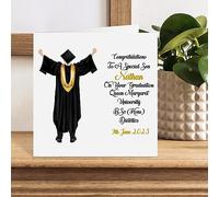 Personalised Card Congratulations on Your Graduation Male You Did It University Graduate Well Done