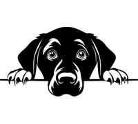 Personalised Caricature Dog Keyring, Many breeds and designs 3cm x 3cm. Lots of dog breeds and each one can be named. Also a great gift or dog memorial. (Labrador Retriever)