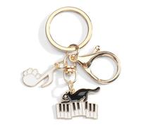 Personalised Cat Keyring for Women, Unique Birthday, Love Gifts for Her, Sister, Mum, Girlfriend, Cute Bag Charm for Friends, Women and Cat Lovers, Friendship Gifts