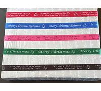 Personalised Celebrations 15mm Wide Satin Ribbon - Customise with Any Message - Luxury Satin for Gift Wrapping & Home Decor - Holiday Occasion
