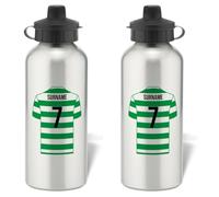 Personalised Celtic FC Aluminium Sports Water Bottle - Silver Bottle