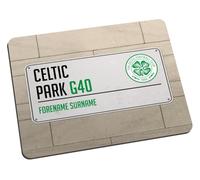 Personalised Celtic Park Street Sign Mouse Mat for Celtic FC fans, great for Celtic football supporters, fabric top, non slip mouse pad 5mm thick