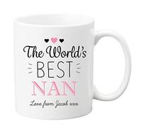 Personalised Ceramic Nan Mug, Custom World's Best Nan Cup Gift