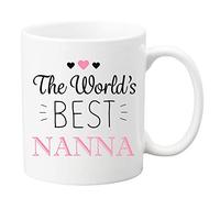 Personalised Ceramic Nanna Mug, Custom World's Best Nanna Cup Gift