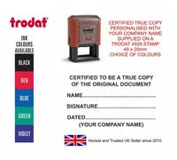 PERSONALISED CERTIFIED TRUE COPY SELF INKING STAMP, SOLICITORS, ACCOUNTANTS NAME