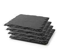Personalised Charles Hendon Square Slate Coasters- Housewarming Gift, Home Decoration, Home Gifts, Wedding Favour (Design 1, 4)