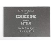 Personalised Cheese Makes Life Better Slate Cheeseboard