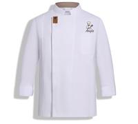 Personalised Chef Coat for Men Women, Custom Name or Logo on Chef Jacket, Professional Cooking Shirt with Pockets, Bespoke Kitchen Tunic for Restaurant Workwear, Personalized Shirt Kitchen