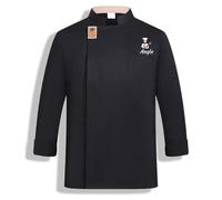 Personalised Chef Coat for Men Women, Custom Name or Logo on Chef Jacket, Professional Cooking Shirt with Pockets, Bespoke Kitchen Tunic for Restaurant Workwear, Personalized Shirt Kitchen