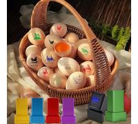 Personalised Chicken Eggs Stamps,Custom Egg Stamps, Unique Designs Custom Marking for Farm,1.2" x 1.2", Large Logo Stamp, Chicken Egg Stamp (Style 1)