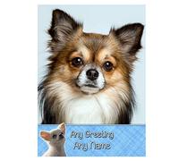 Personalised Chihuahua Dog Greeting Card (Birthday, Mothers Day, Fathers Day, Christmas, Blank) - Custom Card for Him Her Male Female Family Kids