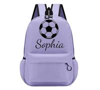 Personalised children’s backpack with custom embroidered name. for toddlers, boys and girls in preschool, kindergarten, primary or elementary.Ideal for school,travel (Purple)