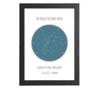 Personalised Children’s Gifts, Custom Star Chart Print For Baby Boy From Parents, Meaningful Wall Deco Art Perfect For Birthdays, Christmas And Special Occasions, A5, A4, A5, Framed Or Unframed