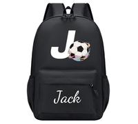Personalised Children's Backpack, Custom Kids Backpack with Name Black-S