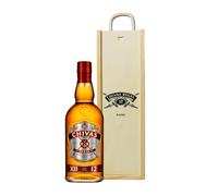 Personalised Chivas Regal 12 Year Scotch Whisky Gift Set | Wooden Box, 40% ABV, 70cl