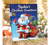 Personalised Chocolate Advent Calendar - Christmas Santa