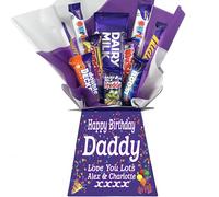 Personalised Chocolate Bouquet Made with Cadbury Chocolates - Gift Hamper | Select from 20+ Designs for Birthday, Christmas, Thank You & More - Add Your Own Personalised Message