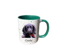 Personalised Chocolate Cocker Spaniel Mug Gift - Present for Dog Lovers - Gifts for Dog Owners - Personalised Dog Mug - Country Style Mug (Navy)