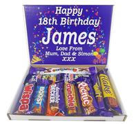 Personalised Chocolate Letterbox Gift Made with Cadbury Chocolates - Box | Select from 20+ Designs for Birthday, Christmas, Thank You & More - Personalised Chocolate Letterbox Gift with Your Message