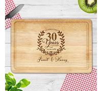 Personalised Chopping Board Cheese Board Oak Wooden Cutting Board Custom Gift for Wife Grandma Mum Aunt Friend Anniversary Wedding Design 02