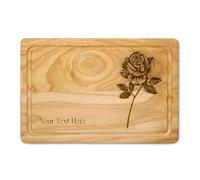 Personalised Chopping Board Rose England St George Wood Cheese Board Serving Board Cutting Novelty Gift