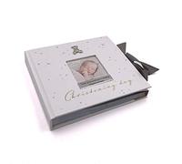 Personalised Christening Day Photo Album Gift With Raised Icons Boxed