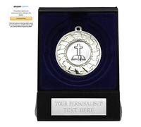 Personalised Christian Cross & Bible Medal In A Box (A Silver Medal)