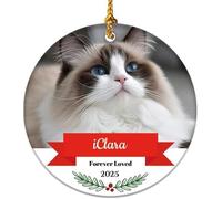 Personalised Christmas Bauble 2025, Custom Photo Xmas Baubles Decorations, Personalised Christmas Tree Decorations Custom Xmas Bauble Gifts for Mom Dad Family Kids Friends