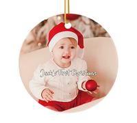 Personalised Christmas Bauble, Baby's First Christmas Tree Hanging, for Grandpa, Grandma, Uncle, Aunt by iDIY