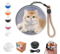 Personalised Christmas Bauble, Memory Orb Christmas Decorations, Memory Sphere Ornament Personalized Video Orb Sphere Lamp, 2.7" 3D Custom Crystal Ball Video Player,Gift,White,WIFI