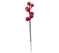 Personalised Christmas Bauble Sale Christmas Simulation Red Fruit Fruit Branch Small Red Fruit Cutting Christmas Tree Decoration(10PC） for Christmas Wedding Party